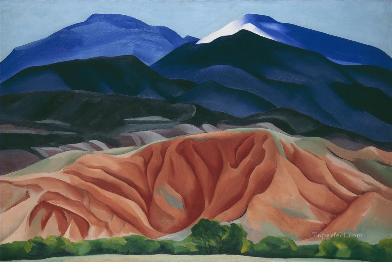 Black Mesa Landscape New Mexico Georgia Okeeffe American modernism Precisionism Oil Paintings